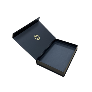 Petite quantité minimale de commande, boîte cadeau magnétique élégante, emballage de luxe noir de qualité supérieure avec logo estampé en feuille d'or - Product Image 4