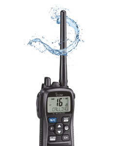วิทยุสื่อสารทางทะเลแบบพกพา Icom IC-M73 PLUS IC-M73 IC-M73E กันน้ำ กำลังส่ง 6 วัตต์ VHF พร้อมกำลังเสียง 700 มิลลิวัตต์ - Product Image 2