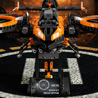 Novedades 2026, Juego de Bloques de Construcción de Helicóptero Militar Mecánico, Modelo STEM de Plástico para Armar, Juguetes de Construcción para Niños y Adultos
