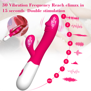 เครื่องสั่นรูปกระต่ายเหมือนจริง30สปีดโหมดเครื่องสั่นสำหรับคู่รักผู้หญิงผู้ใหญ่ - Product Image 2