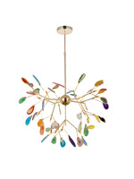 Lustre LED moderne éclairage Agate flake lustres de plafond lumière chambre intérieur lustre luminaire pendentif lumières