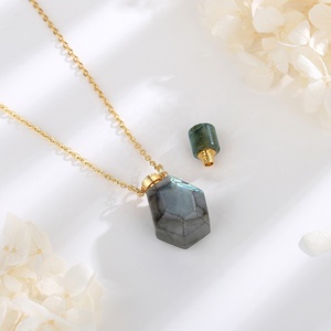 Kalung Liontin Batu Alam Grosir Aromaterapi, Liontin Batu Mata Burung untuk Pria atau Wanita - Product Image 2