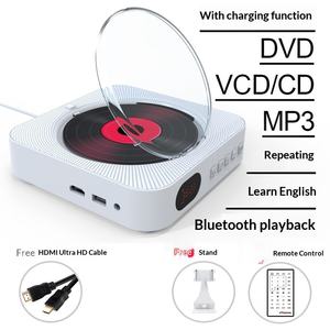 <span class=keywords><strong>Lecteur</strong></span> de <span class=keywords><strong>CD</strong></span>/DVD miniature mural <span class=keywords><strong>pour</strong></span> l'apprentissage précoce des enfants en anglais, avec télécommande, portable, <span class=keywords><strong>pour</strong></span> écran d'horloge-réveil - Product Image 6