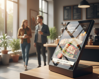 Layar Sentuh Meja Berbentuk L Android 13,3 Inci |   Layar Digital Signage IPS Kapasitif 1280x800 untuk Ritel dan Informasi