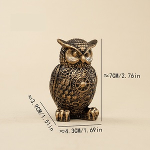 Estatuilla de búho de resina Vintage, fabricación de decoración del hogar, estatua de Navidad y Halloween, <span class=keywords><strong>no</strong></span> escuches, <span class=keywords><strong>No</strong></span> <span class=keywords><strong>hables</strong></span>, <span class=keywords><strong>No</strong></span> mires - Product Image 6