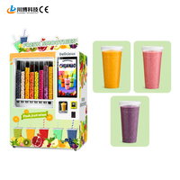 Distributeur automatique de smoothies frais, multifonctionnel, convivial, professionnel, nouveau design, usage commercial, vente au détail