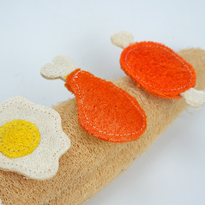 3 styles modernes de luffa naturel jouet à mâcher pour chat dessin animé chaton jouets de dentition amusant pour enlever le tartre de chat - Product Image 2