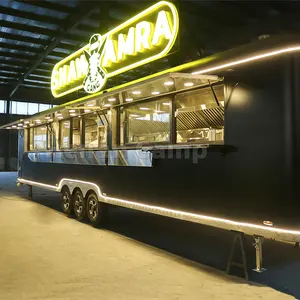 CAMP-Remolque grande de comida rápida, restaurante móvil totalmente equipado, camión de comida, cafetería, camión móvil de bebidas