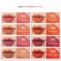 Brillo de labios de larga duración de doble textura Alto brillo Vegano Libre de crueldad Labio Plumping Mate y brillante Fórmula líquida Proveedor Indonesia