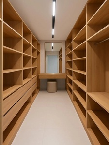 Armoire en <span class=keywords><strong>bois</strong></span> massif, système de dressing, organisateur de vêtements, armoire de chambre personnalisée, dressing intégré - Product Image 5