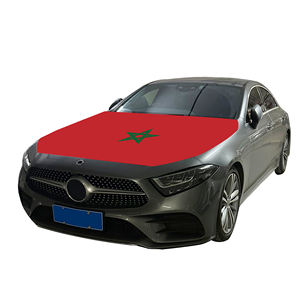 Drapeau de couverture de capot de <span class=keywords><strong>voiture</strong></span> national du Maroc drapeau de couverture de moteur de <span class=keywords><strong>voiture</strong></span> vente en gros tissu élastique personnalisé vente directe d'usine - Product Image 2