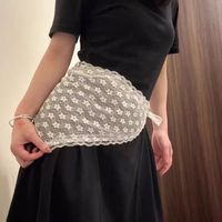 Nouveau Foulard Triangle en Dentelle et Tulle Brodé de Fleurs pour Femme, Bandana Respirant pour Fille