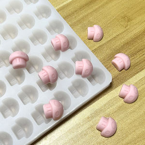 Sartén de media hoja para raspar por método Manual, silicona Platino, resina personalizada, caramelo de Chocolate, vitamina, molde de oso de goma - Product Image 2