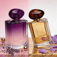 Flacons de parfum vides de 100 ml avec pompe, design moderne et luxueux, qualité supérieure, par Anding Clear Manufacturer