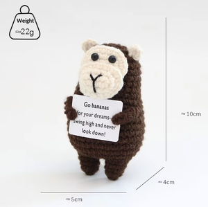 Muñecos de Ganchillo de Lana Tejidos a Mano, Pequeños <span class=keywords><strong>Dinosaurios</strong></span> y Gorilas, Adornos para Bodas, 31-50cm, 14+ Años - Product Image 3