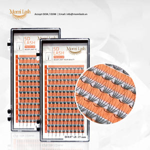 Extensiones de abanicos de pestañas de volumen hechas a mano prefabricadas 5D personalizadas, rutina acampanada completa con CC Curl - Product Image 4