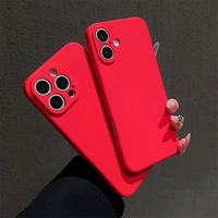 Coque de téléphone en silicone liquide antichoc rouge Nouvel An, motif cube de Rubik, compatible avec iPhone 17 Pro Max