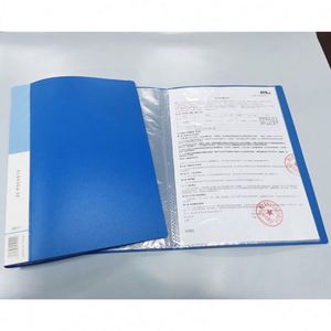 Top Quality Best Price <b>A4</b> Blue 10 20 30 40 60 80 100 Pockets Plastic Clear File <b>Folder</b> Display Book Document File <b>Folder</b> - Product Image 4