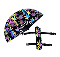 Support de ventilateur personnalisé de 33 cm, accessoires de rave Pride, étui de ventilateur réfléchissant pour fête