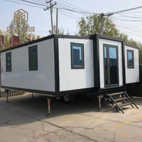 Cabine multifonctionnelle, suite familiale, conteneur préfabriqué, maison pliable extensible, remorque, transport pratique