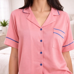 Manufacturer Custom Summer Lounge Wear Set Luxury Women'<strong>s</strong> 2 Piece <strong>Short</strong> <strong>Pyjamas</strong> Homewear Bamboo Modal Jersey Pajama Sets <strong>Men</strong> - Product Image 4