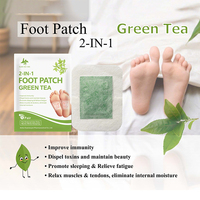 Patchs de thé vert aux herbes pour les pieds, pour une relaxation nocturne, usage quotidien, emballage personnalisé, échantillon gratuit disponible, OEM