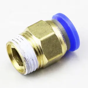 PC Pneumatic Air tool Compressed Air Fittings m4 m6 m8 m10 m12 Air Hose Fittings Push in Stud Male Thread Fittings
