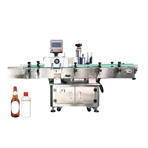 Machine d'étiquetage automatique haute vitesse de table pour bouteilles rondes avec impression, application et inspection pour bocaux en verre, canettes et ampoules - Product Image 5