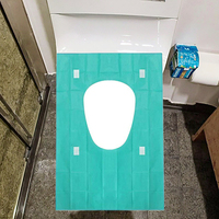 Elinnee Lot de housses de siège de toilette jetables monobloc, 2 couches, universelles, en papier, grande quantité en stock, Modèle E55
