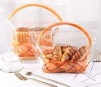 Mini pochettes transparentes pour gâteaux au chocolat, emballage de bonbons, emballage de snacks, sacs en plastique pour fête de boulangerie