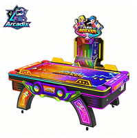 Nouvelle machine de jeu d'arcade de hockey sur air à monnayeur pour 2 joueurs avec tableau de scores électronique LED, pour sports d'intérieur en centre commercial et parc d'attractions