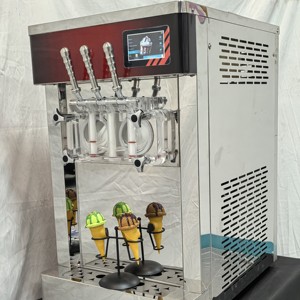 Macchina Professionale per Gelato Soft a 3 Gusti con Schermo Touch, Produttore di Yogurt Gelato per Caffetterie e Gelaterie - Product Image 3