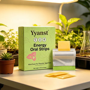 Tiras de bienestar energético oralmente disolubles de marca privada OEM para relajación nocturna y apoyo para un descanso tranquilo, 30 sobres - Product Image 2