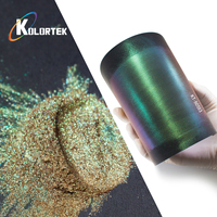 Poudre Pigmentée Caméléon Brillante Écologique Kolortek pour Vernis à Ongles et Cosmétiques DIY