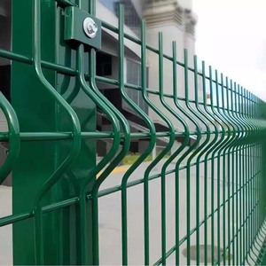 Chất lượng cao ngoài trời an ninh 3D hàn dây lưới kim loại hàng rào PVC 3D tam giác lưới hàng rào Bảng điều chỉnh uốn cong chu vi hàng rào - Product Image 3