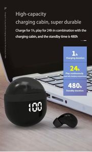 หูฟังไร้สายรุ่นใหม่ SK18 Mini BT5.3 แบบใส่ในหู พร้อมแบตเตอรี่ในตัว เสียงสเตอริโอ TWS เหมาะสำหรับออกกำลังกาย - Product Image 5
