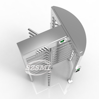 Porte tournante automatique à hauteur complète avec lecteur facial pour système de portails automatiques