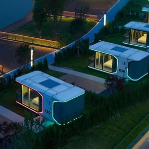 Mobiles Anhänger haus mit Küche und Schlafzimmer Fertighaus Container haus winziges Kapsel haus zu verkaufen - Product Image 4