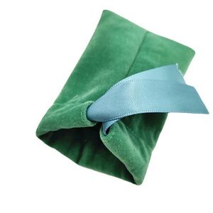 Wholesale Custom Size Color Logo <b>Velvet</b> Gift Bag with Drawstring Closure Recyclable Material Screen <b>Printed</b> Design - Product Image 5
