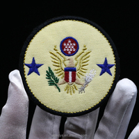 Patch Bordir Nama Merek Kustom OEM Grosir, Patch Kain Kanvas Ramah Lingkungan, Perekat Resin, Payet, Warna Kustom