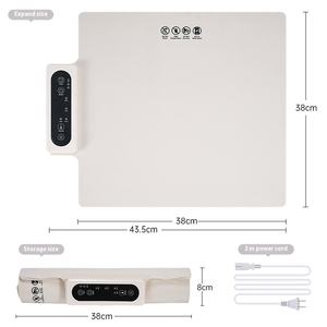 Factory Price Amz Portable <b>Folding</b> Electric Powered <b>Table</b> Food Warming Hot Plate Warm Food <b>Tray</b> Silicone Food Warming Mat - Product Image 2