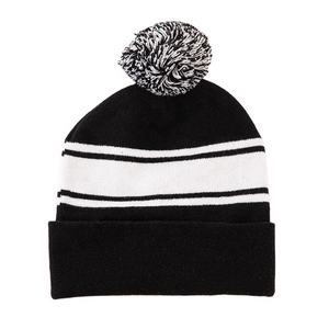 Chic Unisex 100% Acrylic Knit Beanie Warm Custom Embroidery Plaid Bows Pattern for Daily Business Fishing Beach Casual Outings - Product Image 1