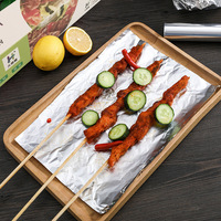 Rollo de Papel de Aluminio Comercial con Revestimiento Suave de Grado Alimenticio, 45 cm x 300 m, para Servicio de Alimentos, Hoteles, Restaurantes, Cantinas, Venta al por Mayor