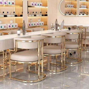 Sillas Italianas Golden Leg con Patas Doradas, Sillas de Cuero para Restaurante, Bar, Cocina y Cafetería - Product Image 6