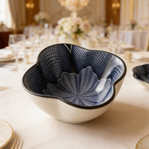 Set da Cena LovingHome in Ceramica e Porcellana Ecologica Smaltata, Piatti per Antipasti, Sottobicchieri e Tagliere per Riunioni Familiari e <span class=keywords><strong>Bar</strong></span> - Product Image 2