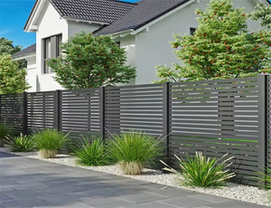 Balustrades de style nouveau, piquets de terrasse 6*8 pieds, durables, faciles à assembler, clôture en aluminium noir, alliage d'aluminium - Product Image 6