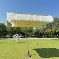 Parasol de plage et de terrasse de luxe en aluminium sur mesure, direct usine, pour parcs, restaurants, auvents extérieurs et pavillons de protection solaire
