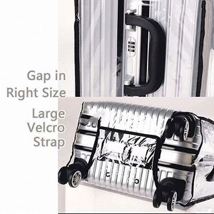 BSCI Factory Transparent PVC <b>Plastic</b> Luggage Cover Protector for <b>Suitcase</b> Clear Bag Cover - Product Image 4
