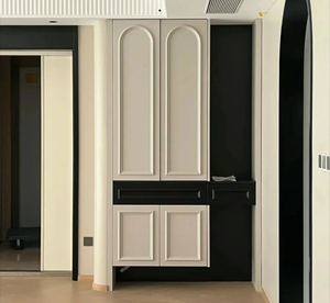 Almacenamiento de armario de zapatos de entrada de crema francesa - Product Image 6