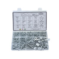 Set dan Kit Sekrup, Mur, dan Baut Kepala Datar M3/M4/M5 Cross Countersunk Baja Tahan Karat 304 Ukuran 10/25/30mm
